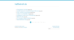 Desktop Screenshot of halfthetruth.de