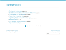 Tablet Screenshot of halfthetruth.de